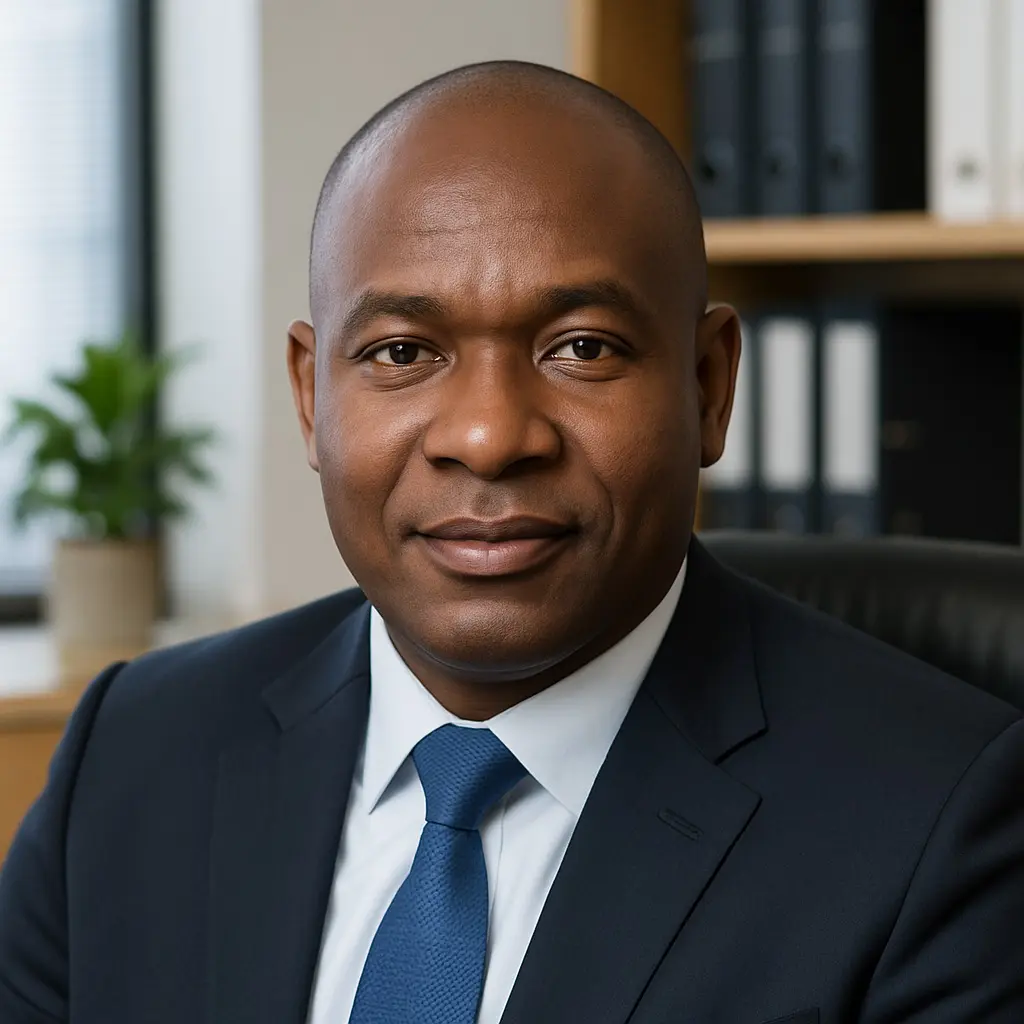 Jean-Claude Mbarga, PDG d’une grande entreprise technologique à Yaoundé, sourit depuis son bureau après avoir acheté un iPhone 15 Pro Max sur Apple Store 237. Satisfait du service rapide et de la qualité premium des produits.